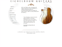 Tablet Screenshot of eichelbaumguitars.com